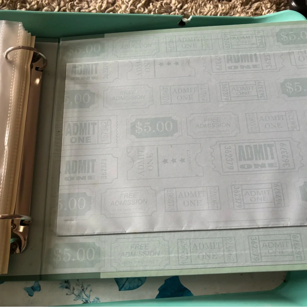 Just the Ticket Stub Organizer - Colorful Design